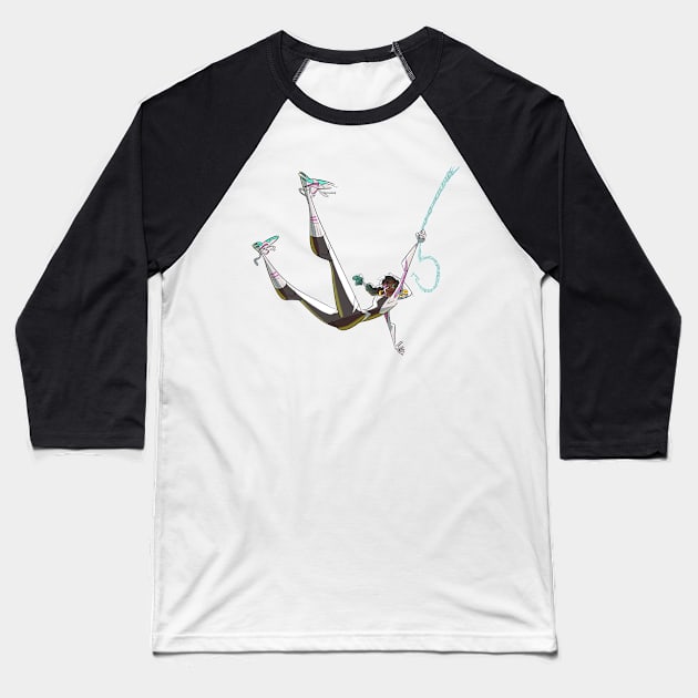 SPIDER-GWANDA Baseball T-Shirt by BTURNERart